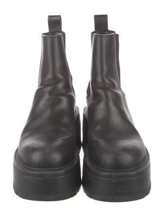 Valentino Leather Chelsea Boots