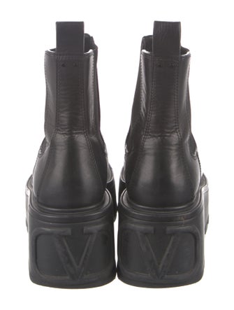 Valentino Leather Chelsea Boots