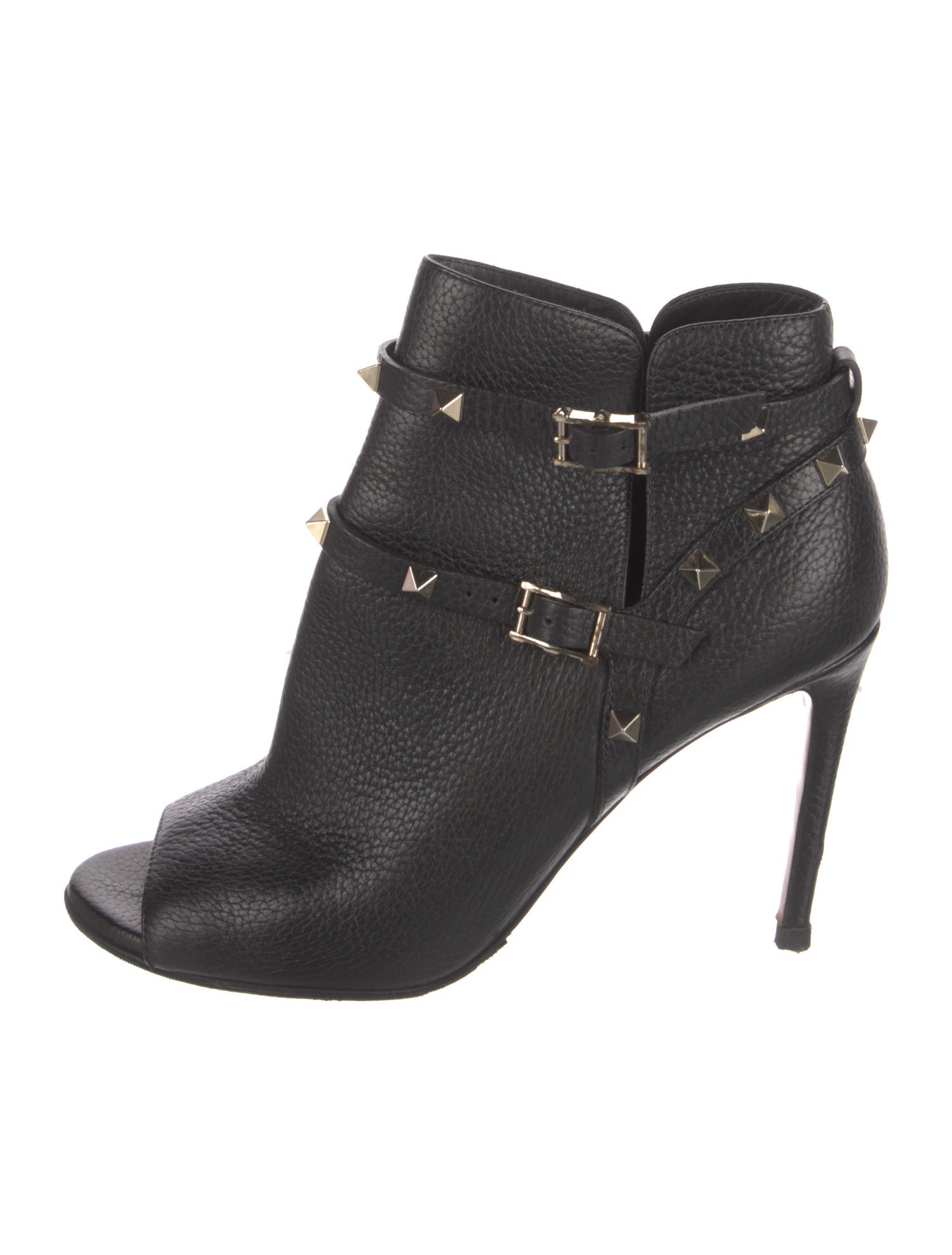 Valentino Rockstud Accents Leather Pumps