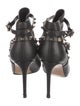 Valentino Rockstud Accents Leather Pumps