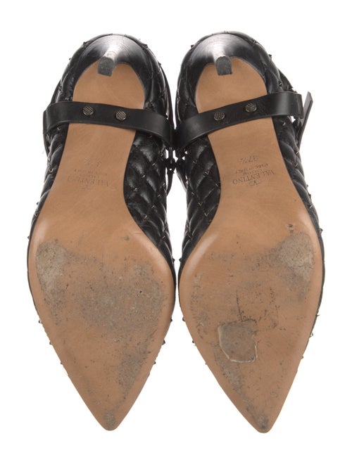 Valentino Rockstud Accents Leather Pumps