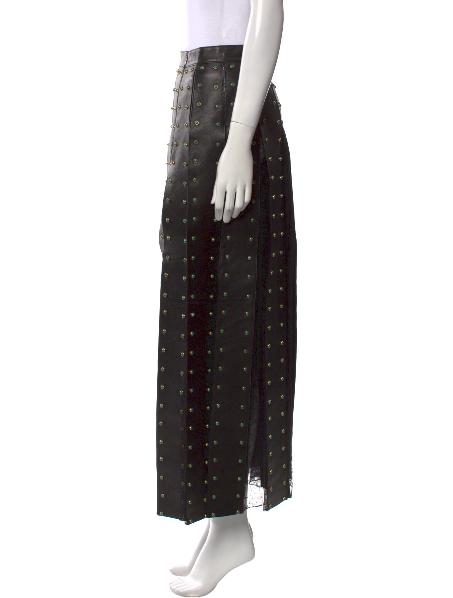 Valentino Lace Pattern Midi Length Skirt