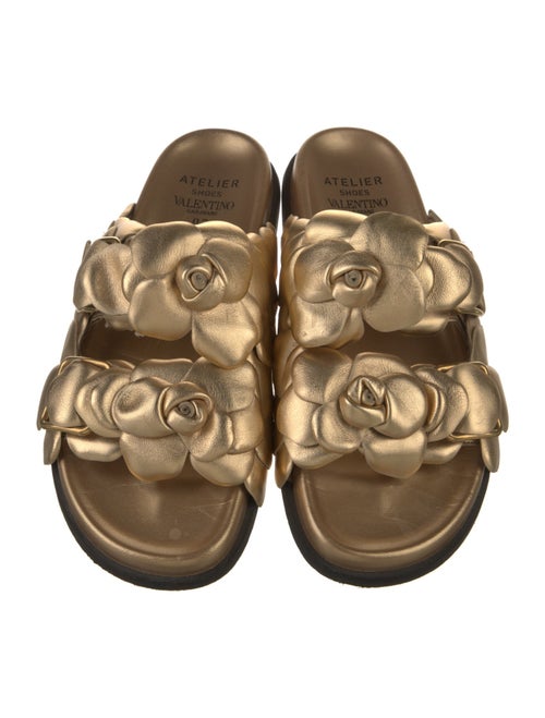 Valentino Leather Slides