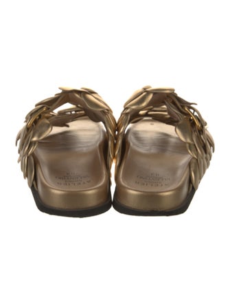 Valentino Leather Slides