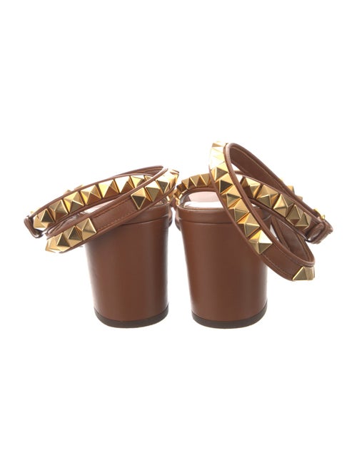 Valentino Rockstud Accents Leather Sandals