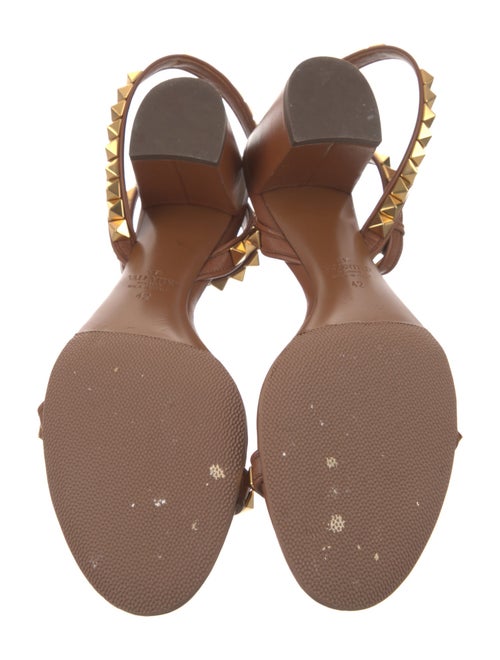 Valentino Rockstud Accents Leather Sandals