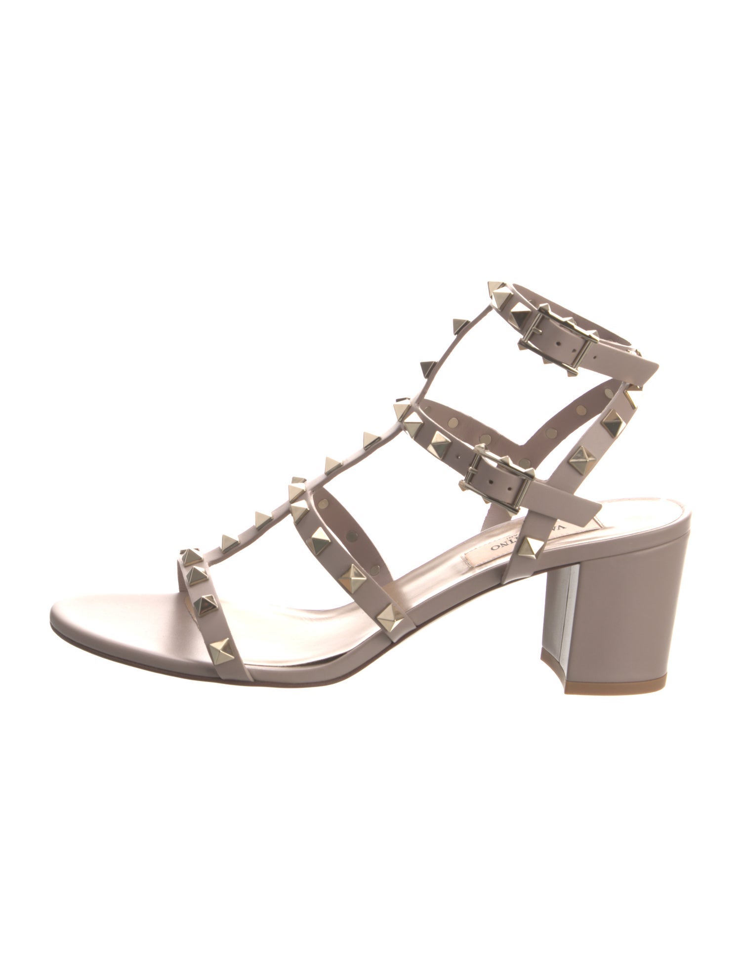Valentino Rockstud Accents Leather Gladiator Sandals w/ Tags