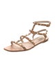 Valentino Rockstud Accents Leather Gladiator Sandals