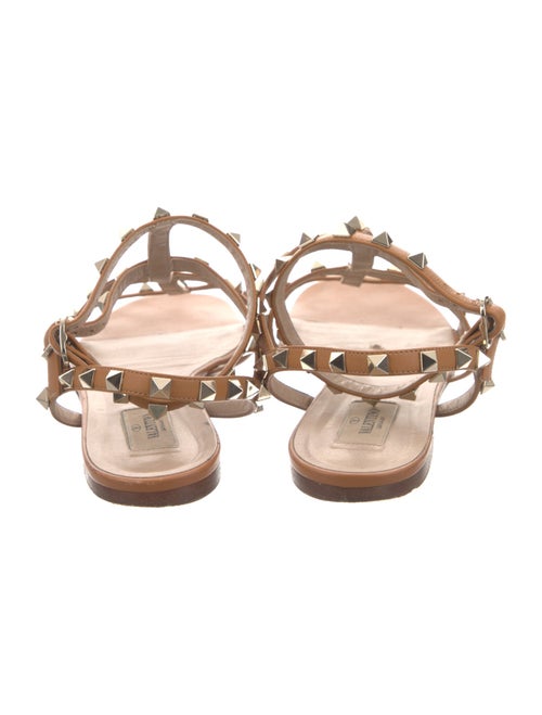 Valentino Rockstud Accents Leather Gladiator Sandals