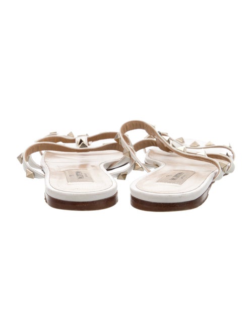 Valentino Rockstud Accents Leather Slides