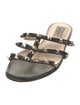 Valentino Rockstud Accents Leather Slides