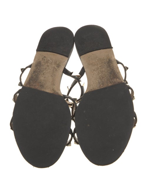 Valentino Rockstud Accents Leather Slides
