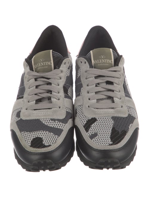 Valentino Rockstud Accents Mesh Sneakers