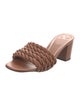 Valentino Leather Braided Accents Slides