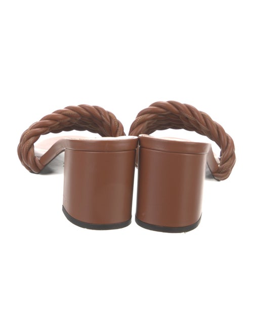 Valentino Leather Braided Accents Slides