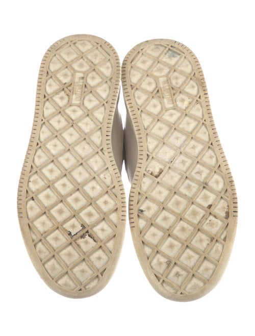 Valentino Rockstud Accents Leather Sneakers