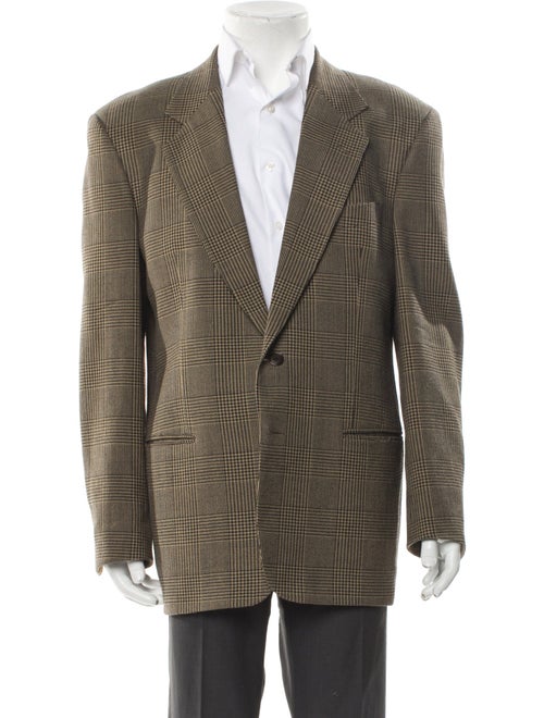 Valentino Virgin Wool Houndstooth Print Sport Coat