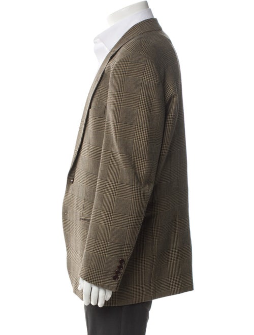 Valentino Virgin Wool Houndstooth Print Sport Coat