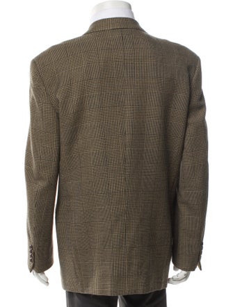 Valentino Virgin Wool Houndstooth Print Sport Coat