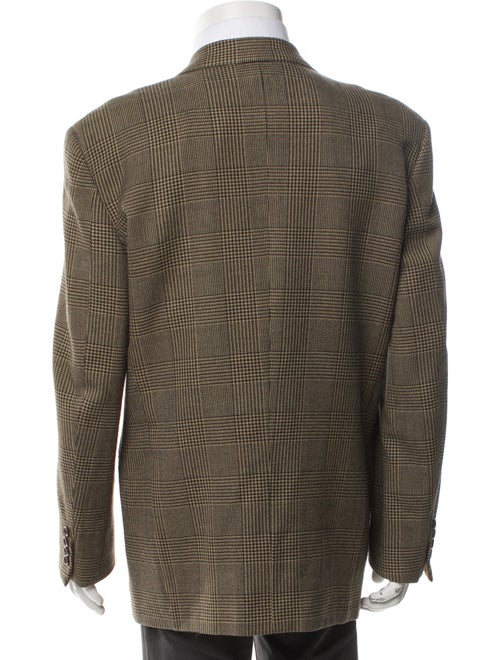 Valentino Virgin Wool Houndstooth Print Sport Coat