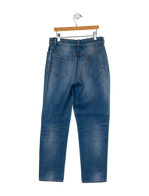 Valentino Mid-Rise Straight Leg Jeans