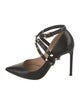 Valentino Rockstud Accents Leather Pumps