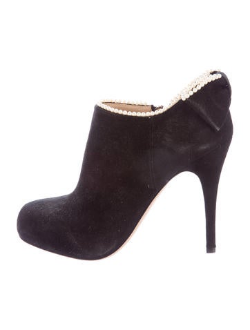 Valentino Platform Embellished Booties