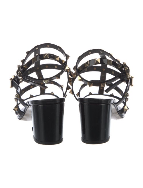 Valentino Rockstud Accents Leather Gladiator Sandals