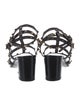 Valentino Rockstud Accents Leather Gladiator Sandals