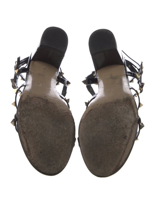 Valentino Rockstud Accents Leather Gladiator Sandals