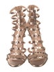 Valentino Rockstud Accents Leather Gladiator Sandals