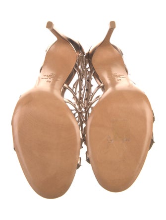 Valentino Rockstud Accents Leather Gladiator Sandals