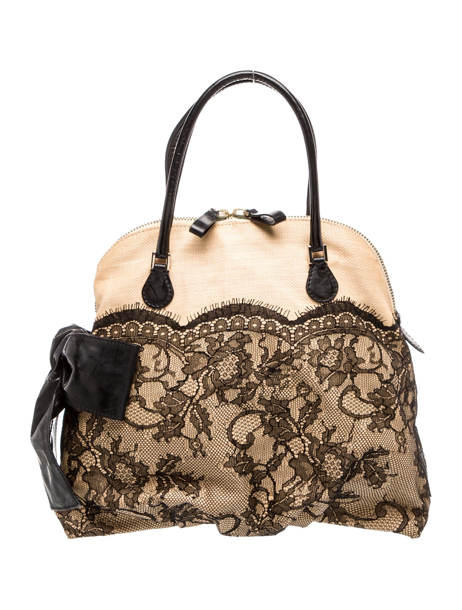 Valentino Raffia Tote