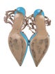 Valentino Rockstud Accents Leather T-Strap Pumps