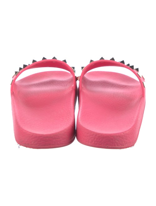 Valentino Rockstud Accents Rubber Slides