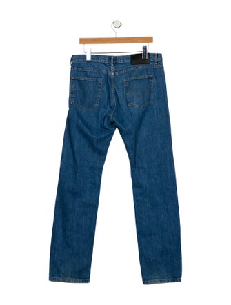 Valentino High-Rise Straight Leg Jeans