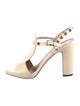 Valentino Rockstud Accents Leather T-Strap Pumps