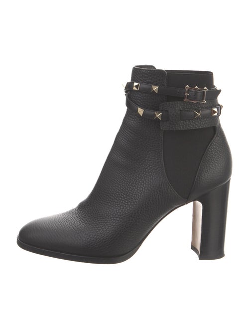 Valentino Rockstud Accents Leather Boots