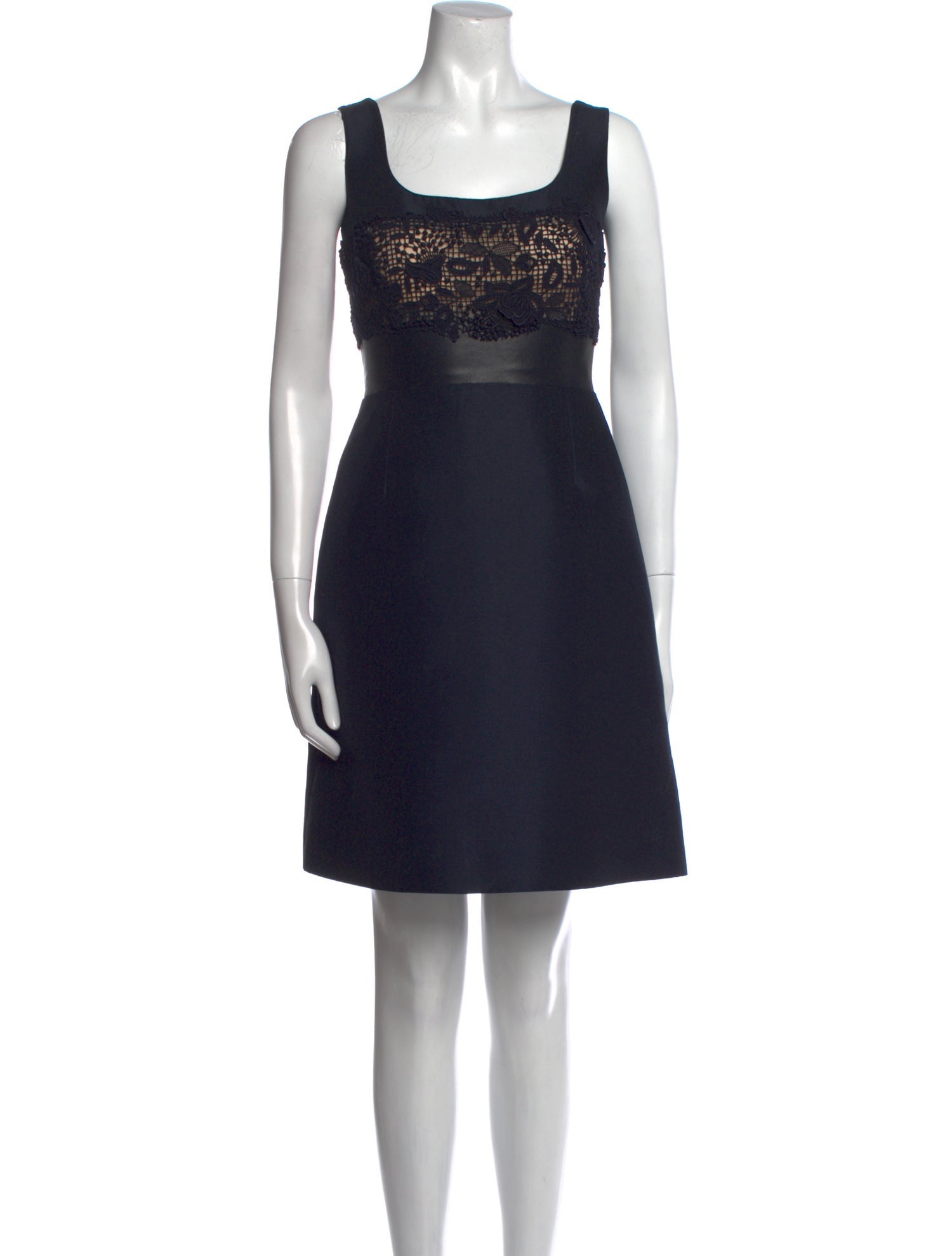 Valentino Square Neckline Mini Dress