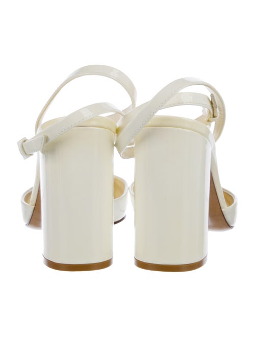 Valentino Rockstud Accents Patent Leather Slingback Pumps