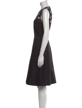 Red Valentino Crew Neck Knee-Length Dress