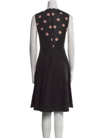 Red Valentino Crew Neck Knee-Length Dress
