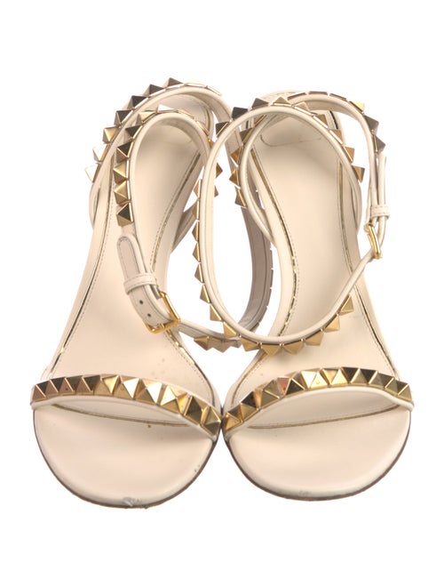 Valentino Rockstud Accents Leather Sandals