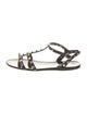 Valentino Rockstud Accents PVC T-Strap Sandals