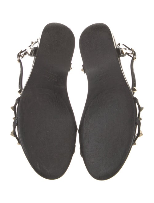 Valentino Rockstud Accents PVC T-Strap Sandals