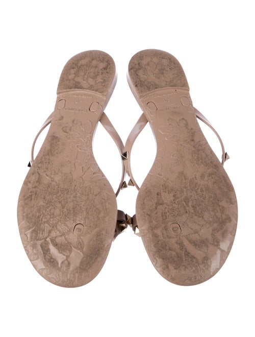 Valentino Rockstud Accents Rubber Slides