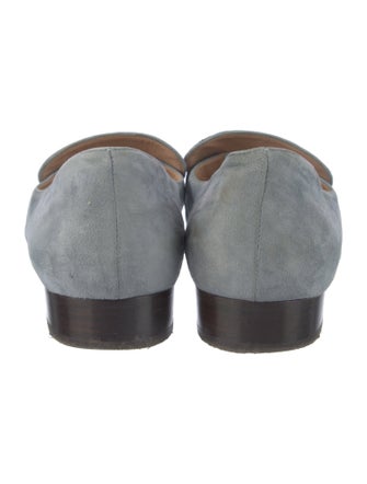 Valentino Rockstud Accents Suede Loafers