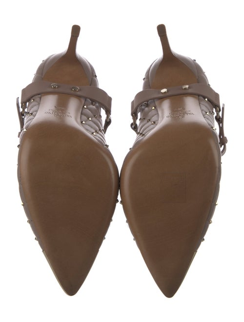 Valentino Rockstud Accents Leather Pumps