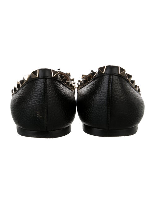 Valentino Rockstud Accents Leather Ballet Flats