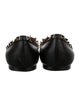 Valentino Rockstud Accents Leather Ballet Flats